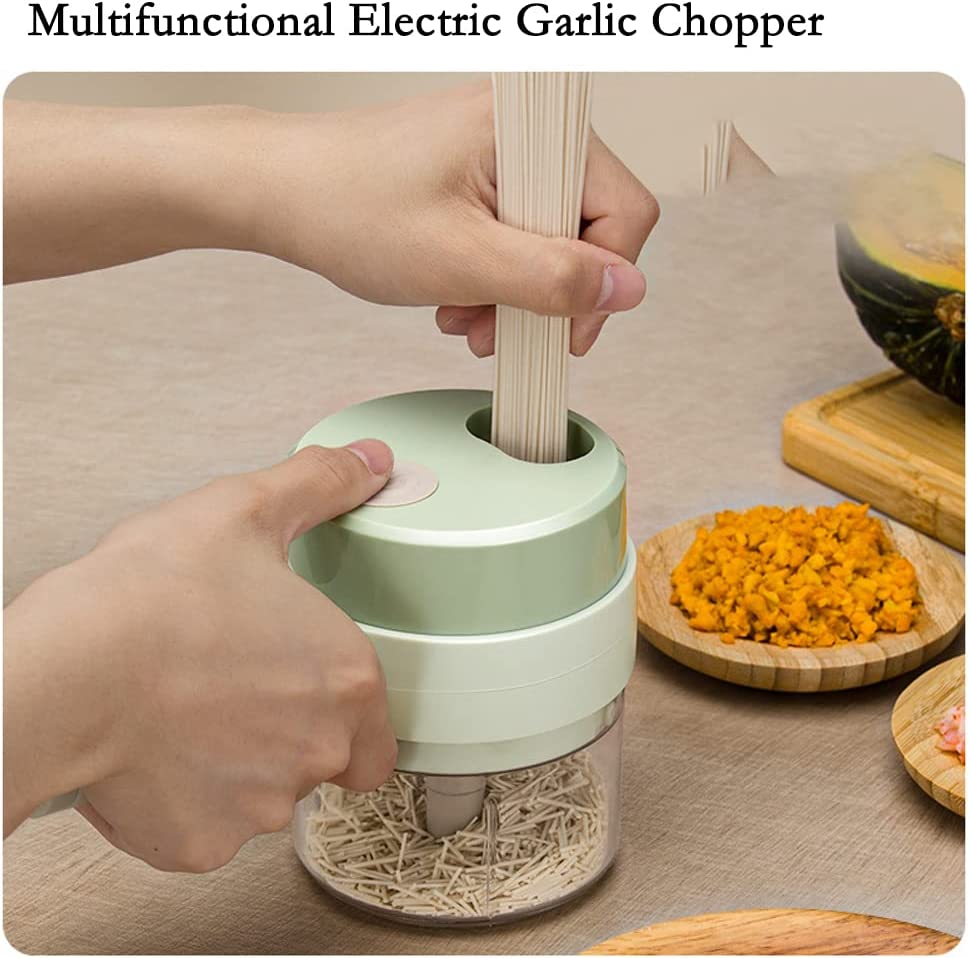 4 in 1 Handheld Electric Multifunctional Chopper Vegetable Cutter