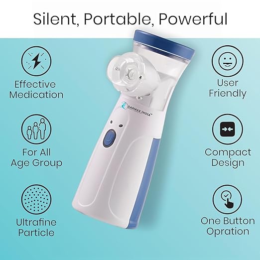 Mesh Portable Nebulizer Machine & Mask for Kids and Adults Mini Inhaler Nebulizer