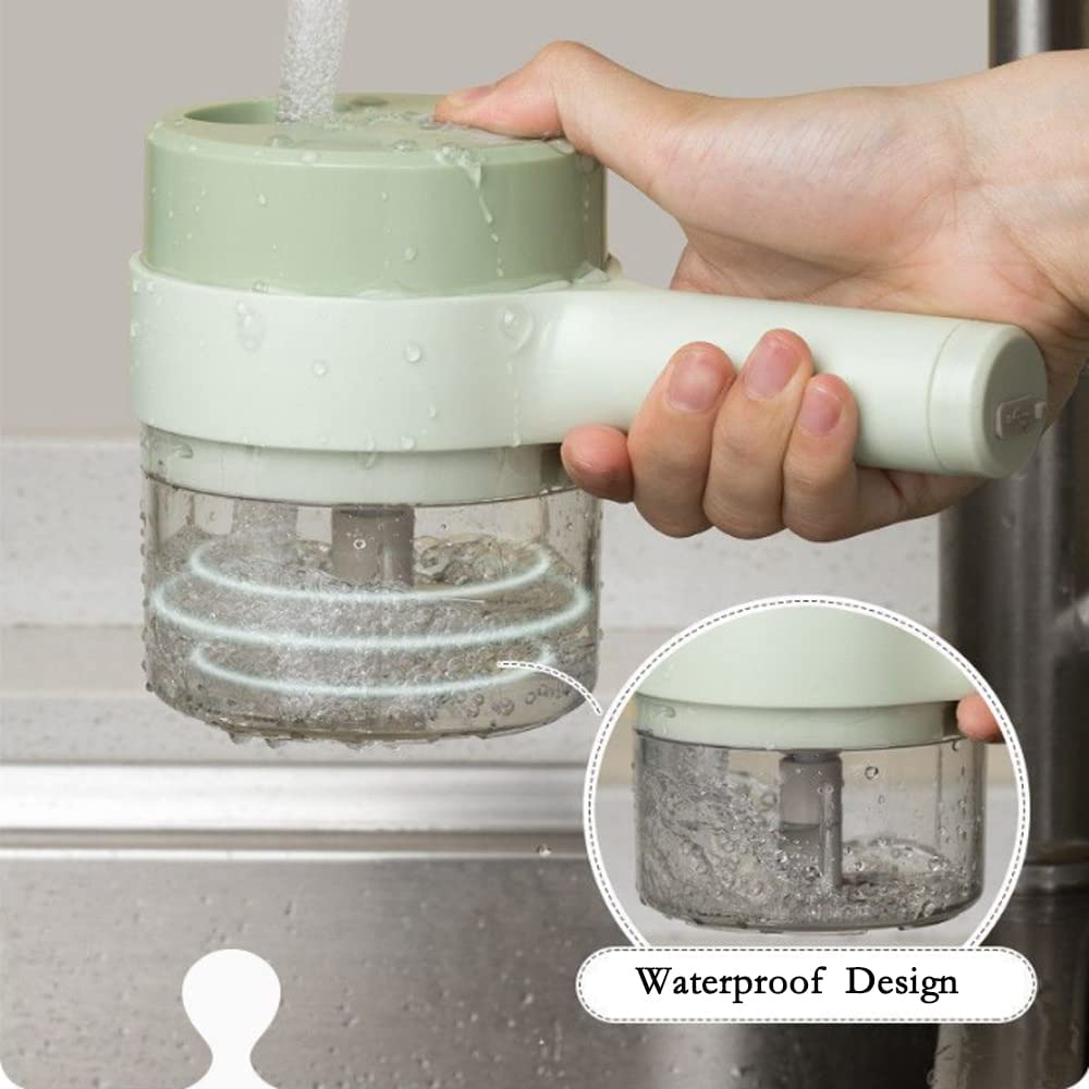 4 in 1 Handheld Electric Multifunctional Chopper Vegetable Cutter