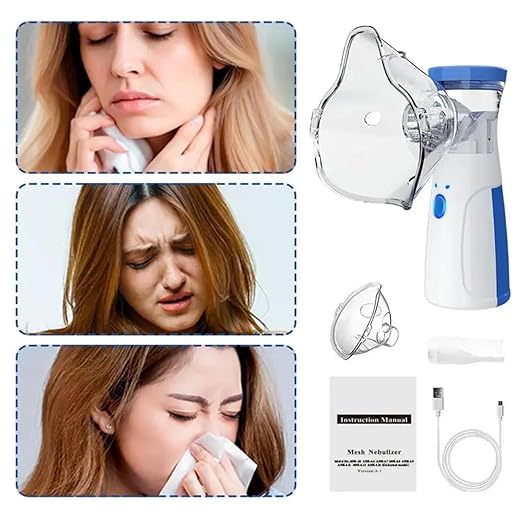 Mesh Portable Nebulizer Machine & Mask for Kids and Adults Mini Inhaler Nebulizer