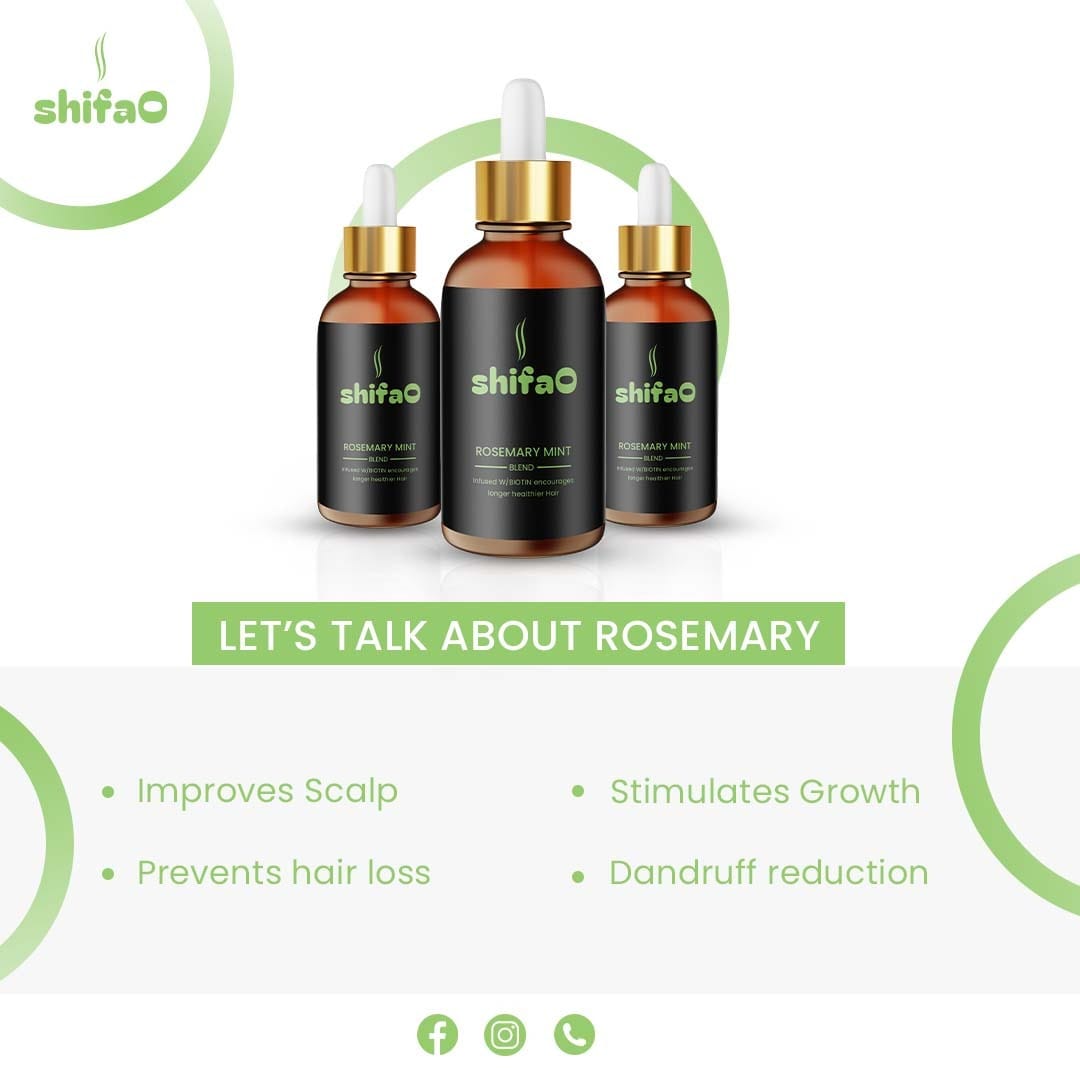ShifaO Rosemary Mint Scalp Oil