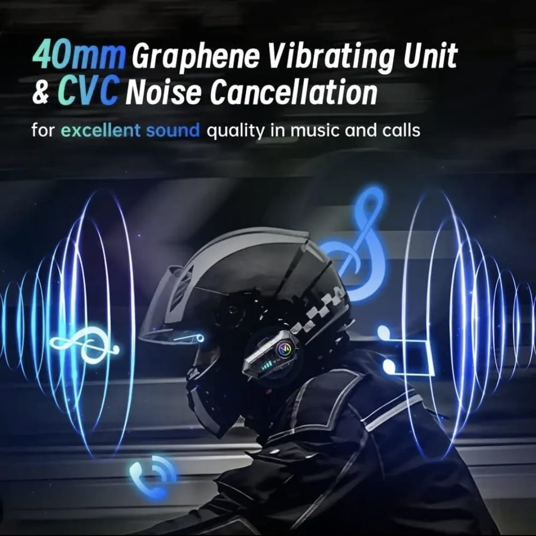 Y10 Motorcycle Helmet Headset Bluetooth 5.3 Voice Contro Motorcycle Wireless Hands-on Talking Headset Waterproof
