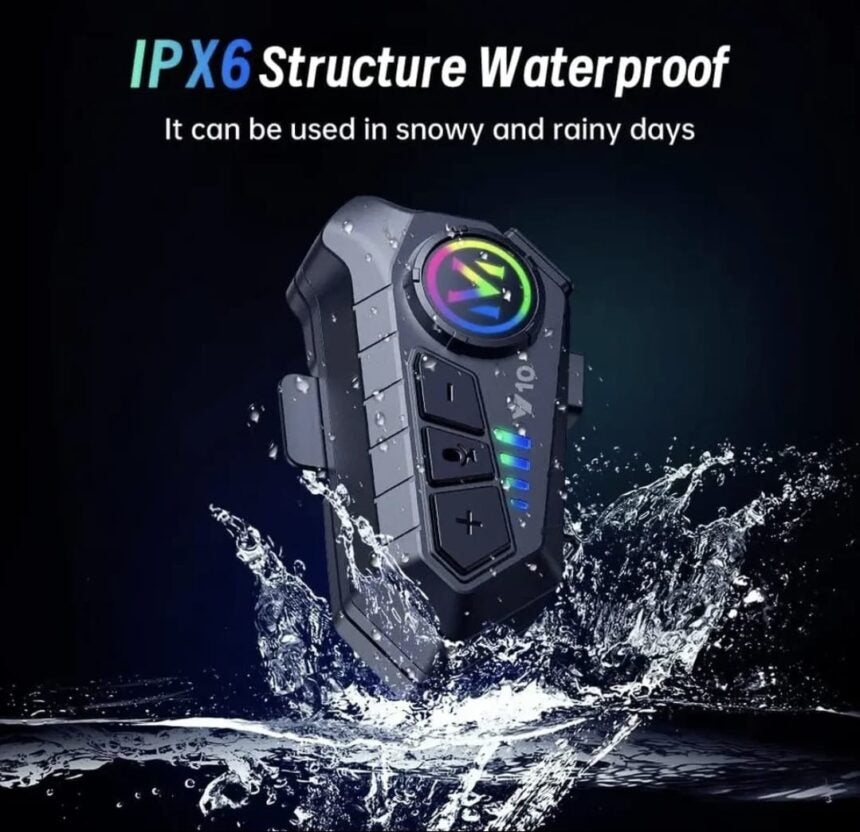 Y10 Motorcycle Helmet Headset Bluetooth 5.3 Voice Contro Motorcycle Wireless Hands-on Talking Headset Waterproof