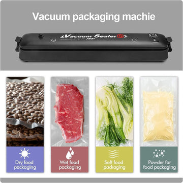 Vacuum Sealer Machine, 80kPa One-Touch Automatic Sealing Machine for Food Preservation Storage, Preserving Moist/Dry Foods